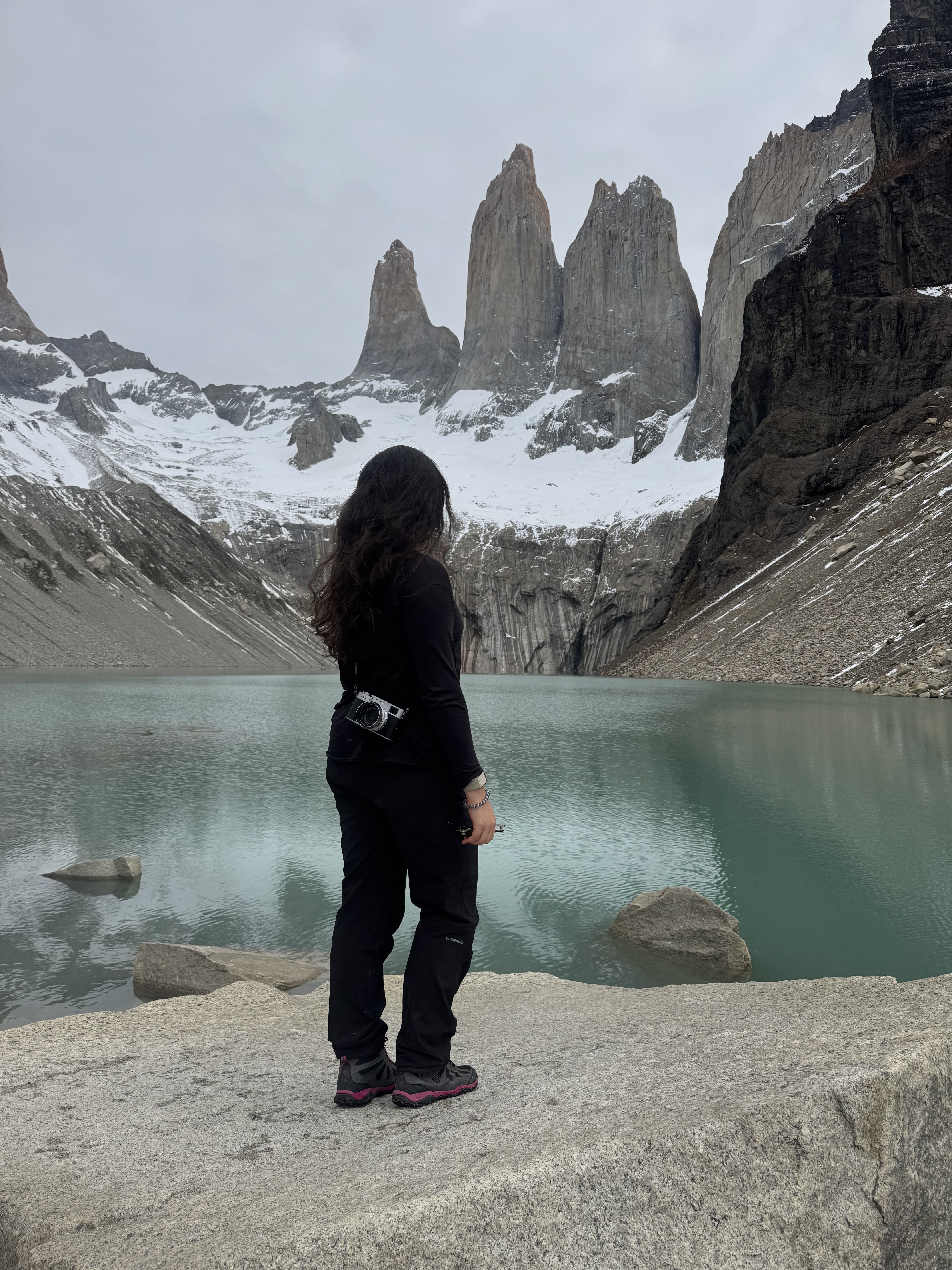 Maria at Torres del Paine, Patagonia
